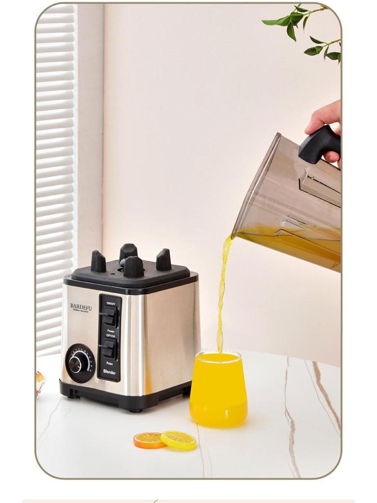 3L 6-in-1 Edelstahl Standmixer & Entsafter: Multifunktionaler Fleischwolf und Mixer