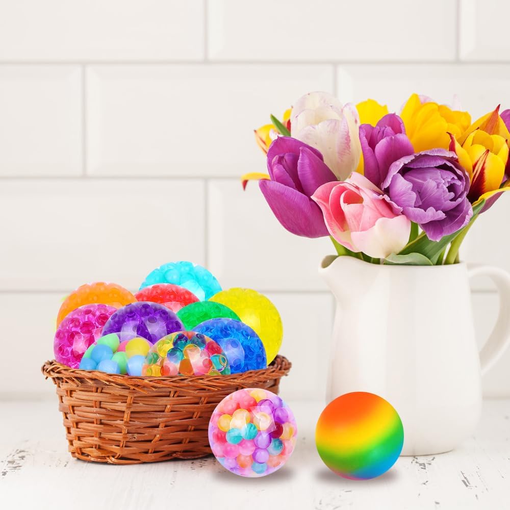 2/4Pcs Squishy Balls for Kids Adults Stress Relief Small Squeeze Fidget Balls Set Autism Hyperactivity Increase Entertainment