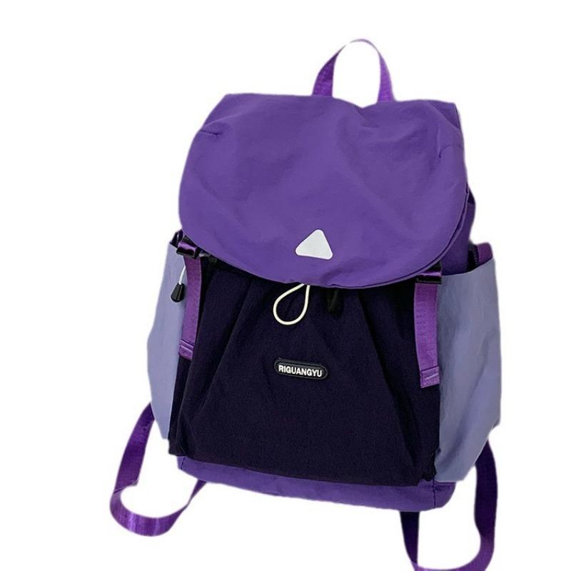 Student backpack new simple niche design casual versatile lightweight backpack