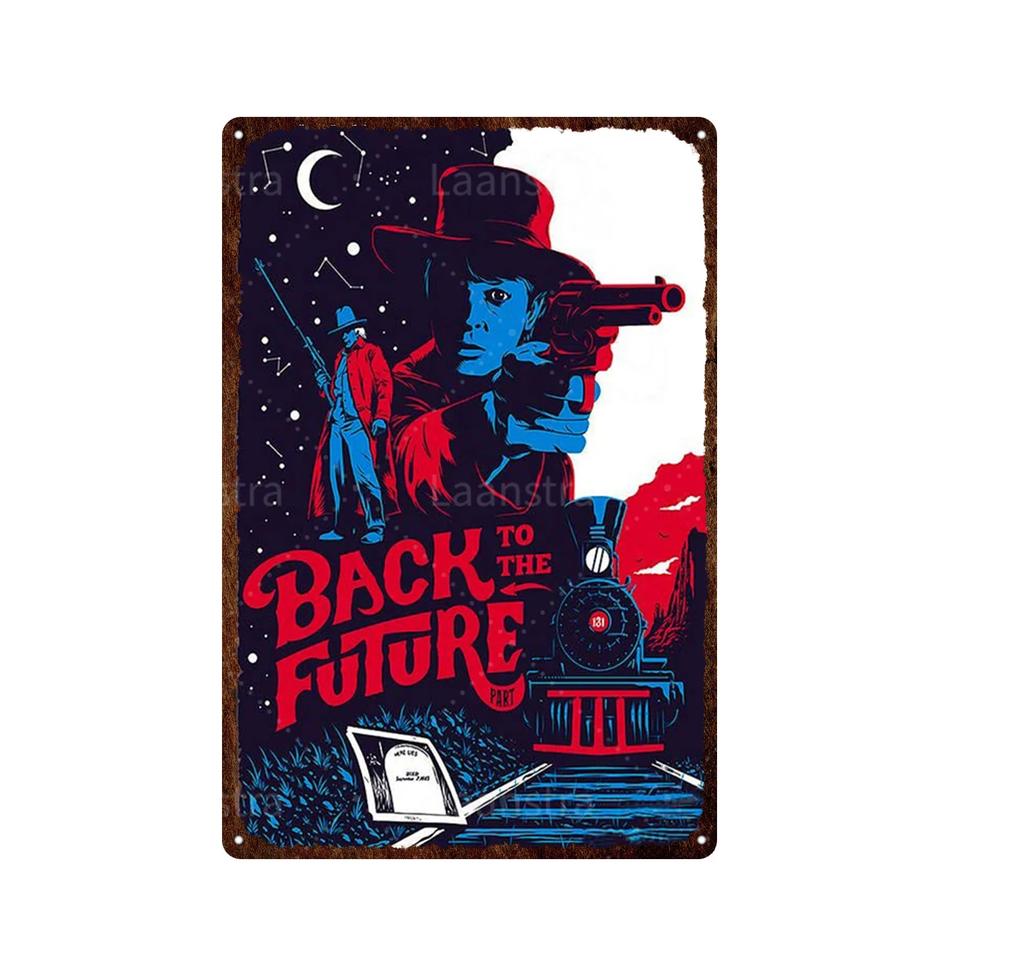 Retro Poster Movie Back To The Future Tin Sign Painting Metal Plaque Vintage Bar Family Wall Decor Unique Decoration Painting
