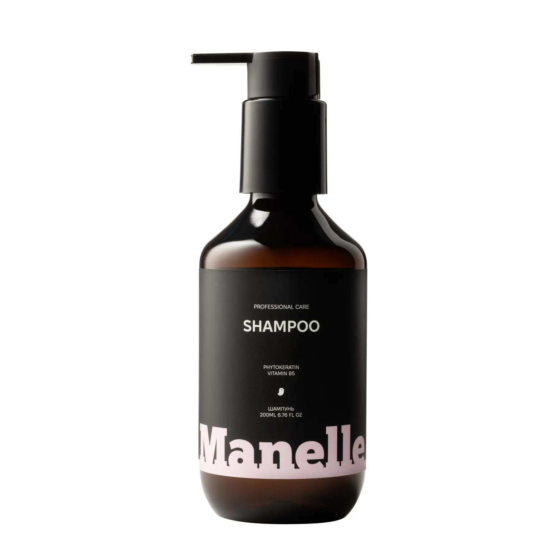 

Безсульфатний шампунь Professional care phytokeratin vitamin B5 Manelle 200 мл