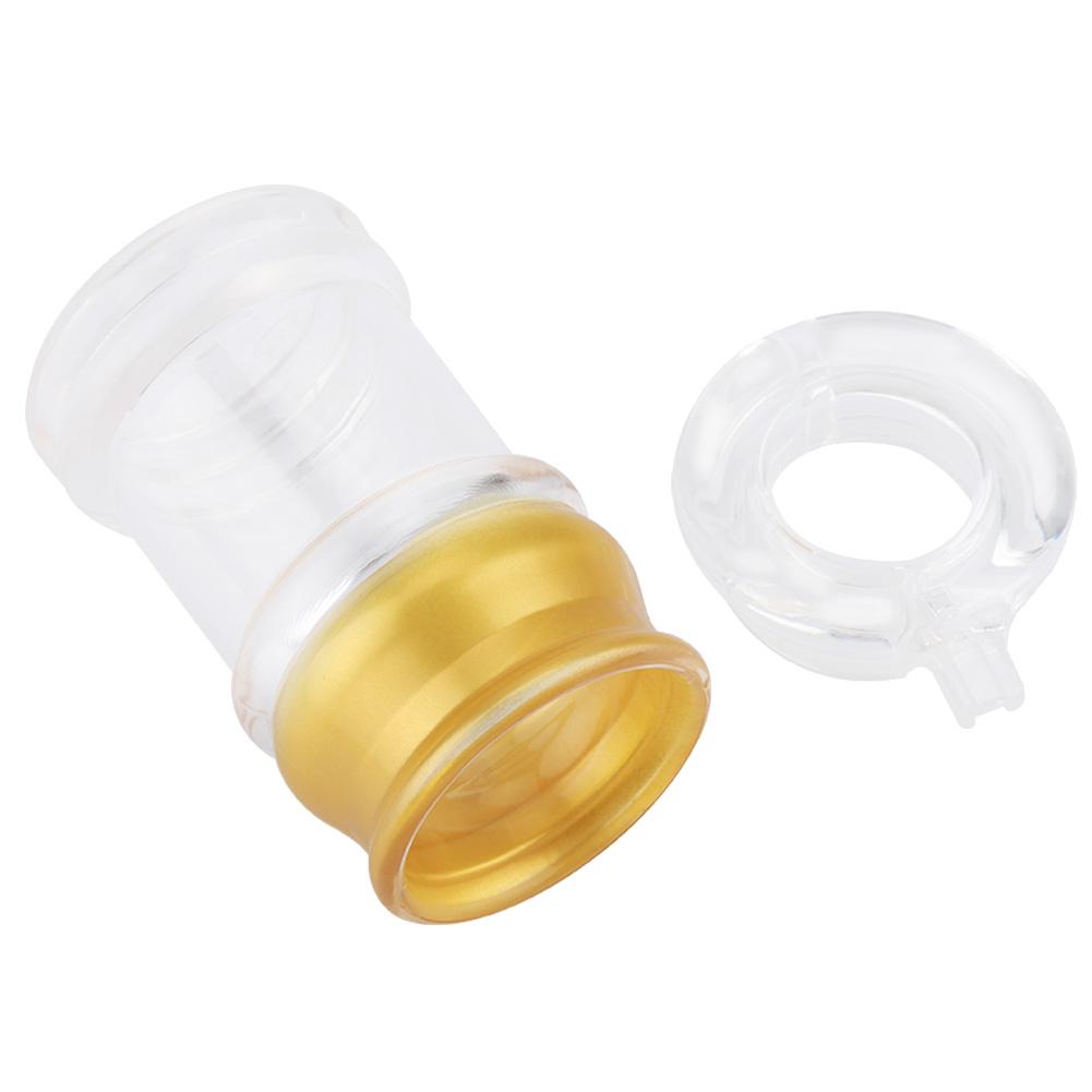 Akryl Transparent och Guld Oljeflaska Flytande Kryddbehållare Sojasås Vinägerbehållare Kök (XL)