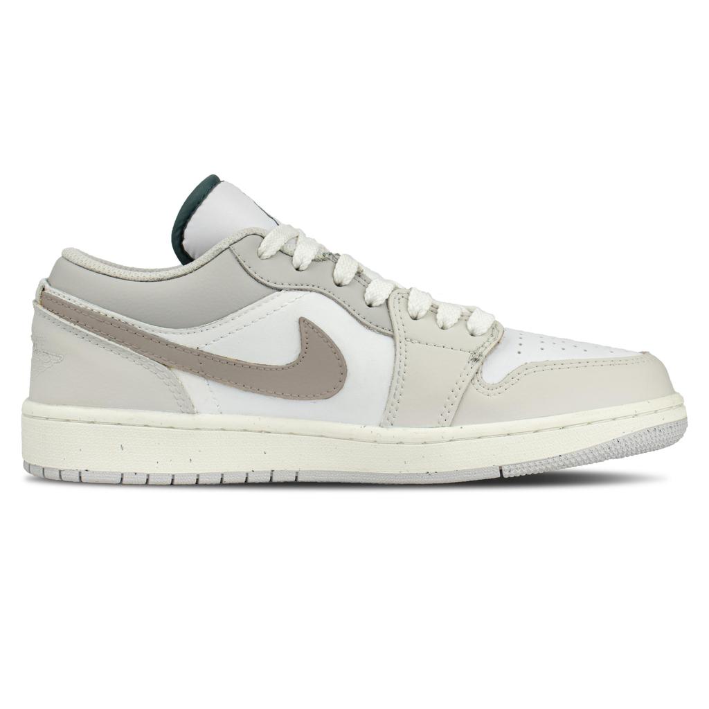 Jordan Air Jordan 1 Leather Coverage Low Top Vintage Basketball Shoes Unisex Coffee FQ7687-300(Team1117)