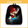 Cartoon Fun Mario Graphics Children School Bag With Lightweight Oxford Material