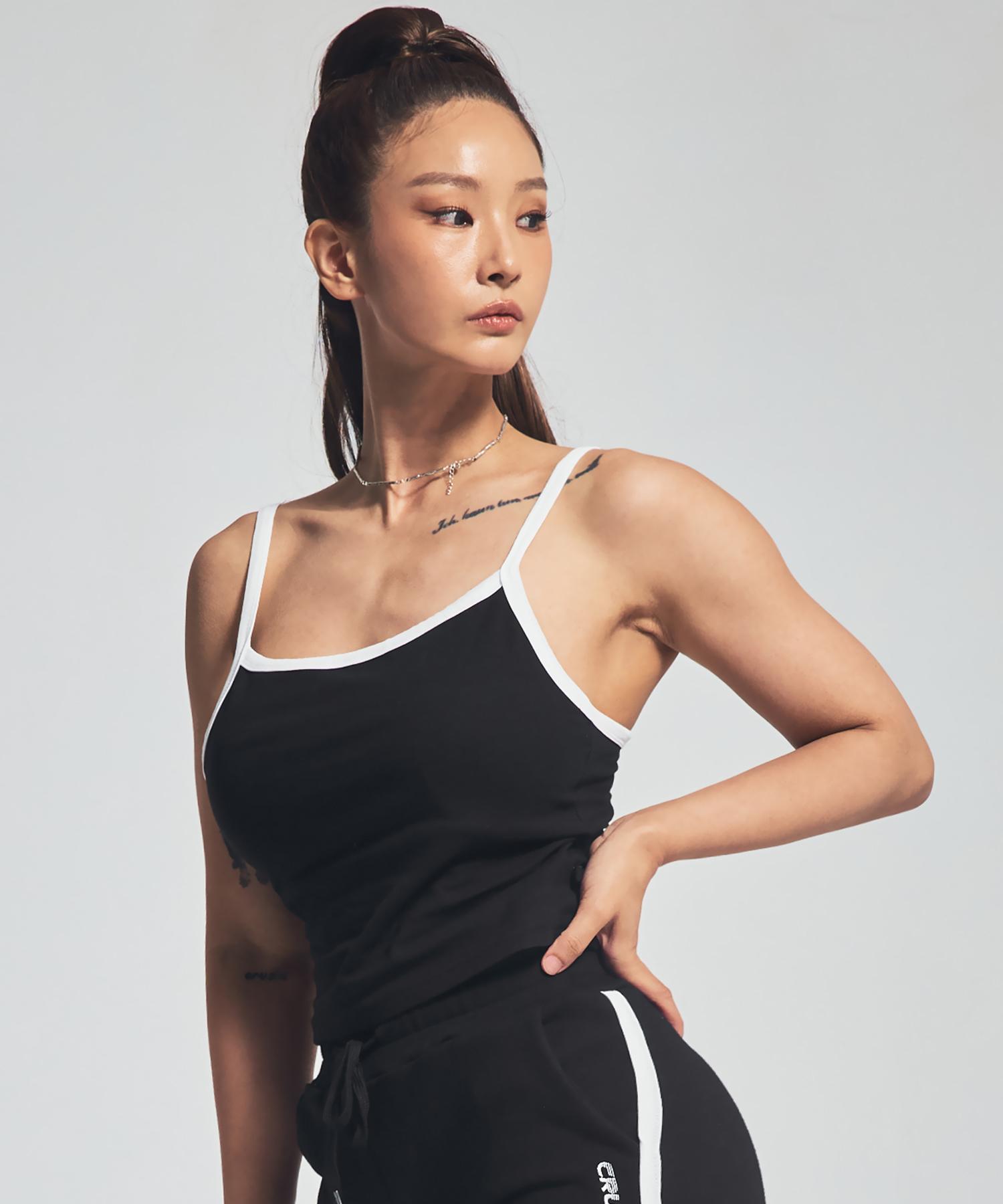 Crush Style Slim Line Day Bra Top Black S