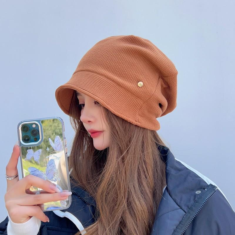 Women's Korean-Style Versatile Warm Octagonal Hat for Autumn & Winter