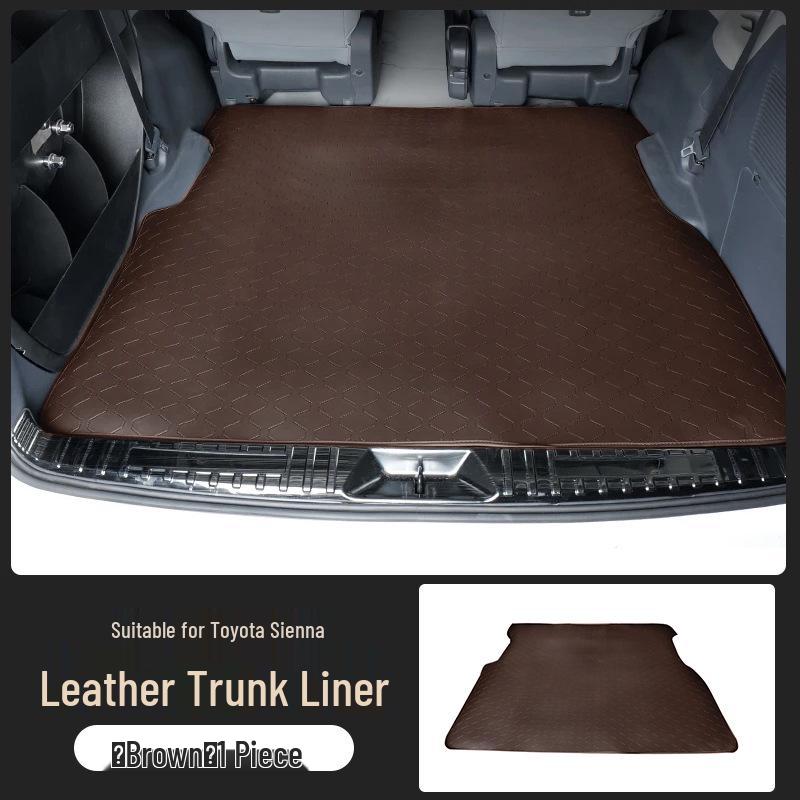 Toyota Sienna Nappa Leather Trunk and Backseat Full Coverage Mat Toyota Sienna/Granvia Special