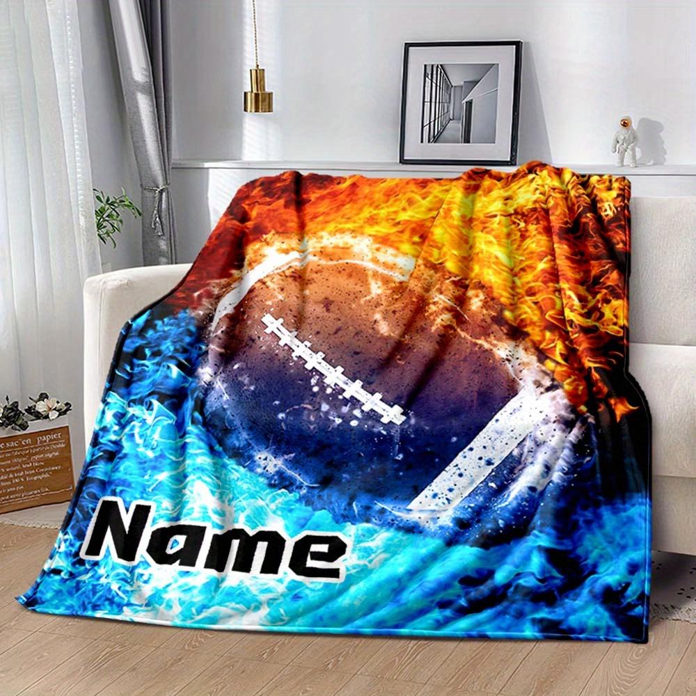 Firefighter Customize Your Name Blanket Warm Comfortable And Soft Blankets Are Suitable For Home Lunch Break Blanket Office Sofa Sofa Gift To