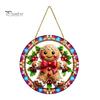 Christmas Party Hanging Supplies Tree Ornaments, Acrylic Festive Pendants with Lanyard for Seasonal Home Ornaments Holiday Decoration, Indoor