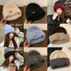 Wool Blend Letter Knitted Hat For Women Winter Cold Weather Warmth