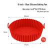 Durable Silicone Heat-Resistant Reusable Baking Tray for Air Fryers