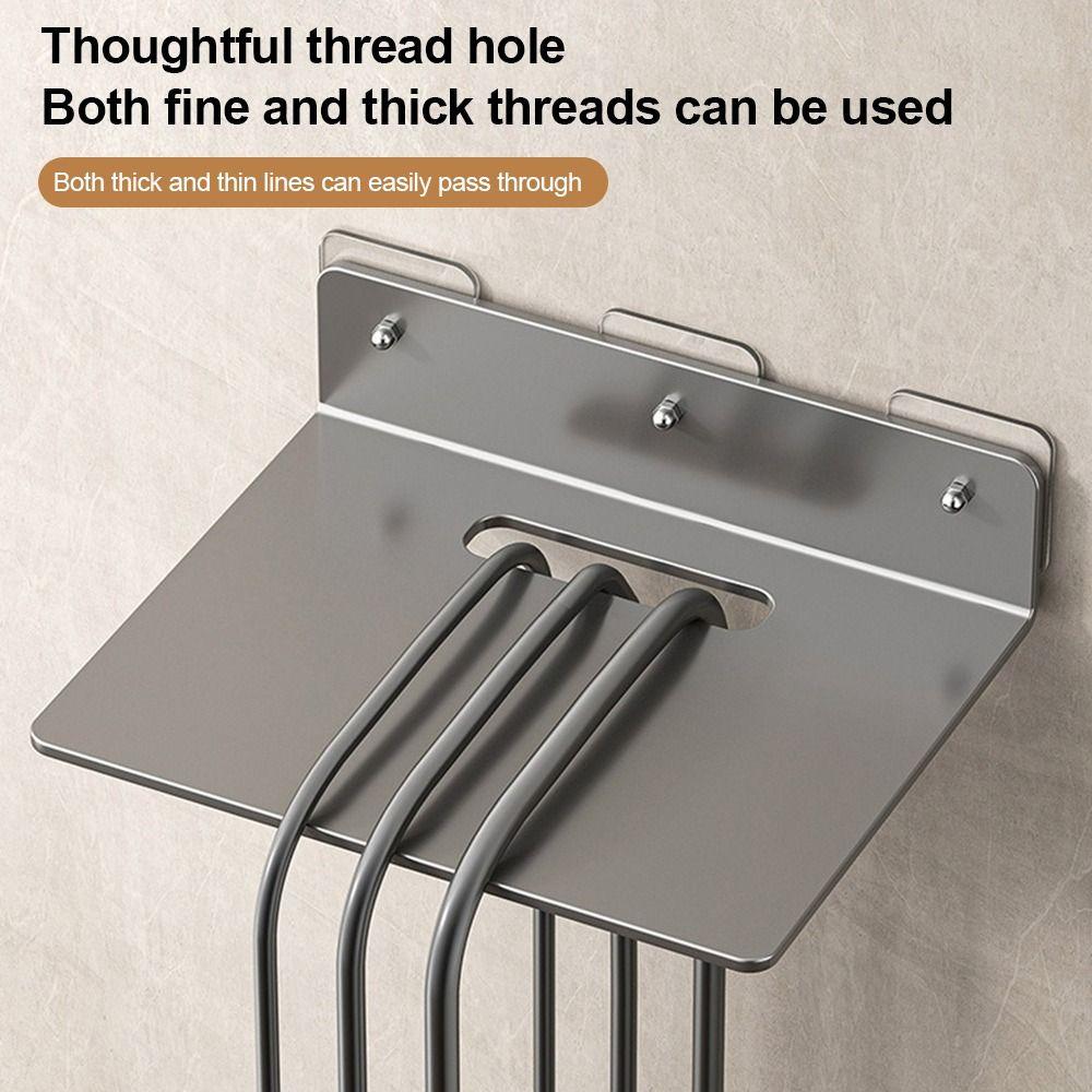 Space Saving Projector Rack Stainless Steel WiFi Router Shelf Living Room