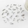26 Alphabet Alloy Pendants for DIY Bracelets, Necklaces, Earrings & Charms