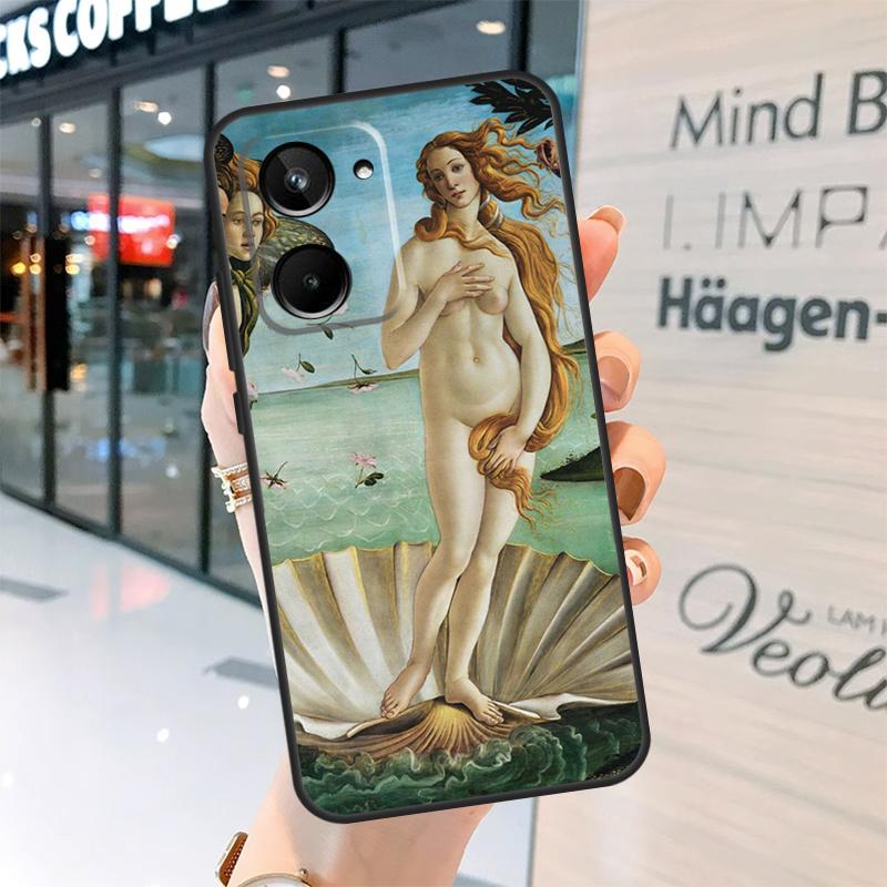Art Painting Birth Of Venus Case For Realme 15 Pro 12 11 13 14 Pro Plus GT6 GT7 C55 C51 C53 C25 C63 C61 C65 C67 C71 C75