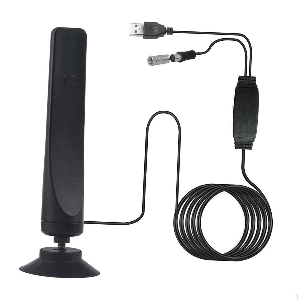 TV Antenna Stable Signal Receiving F Head with Adapter Indoor