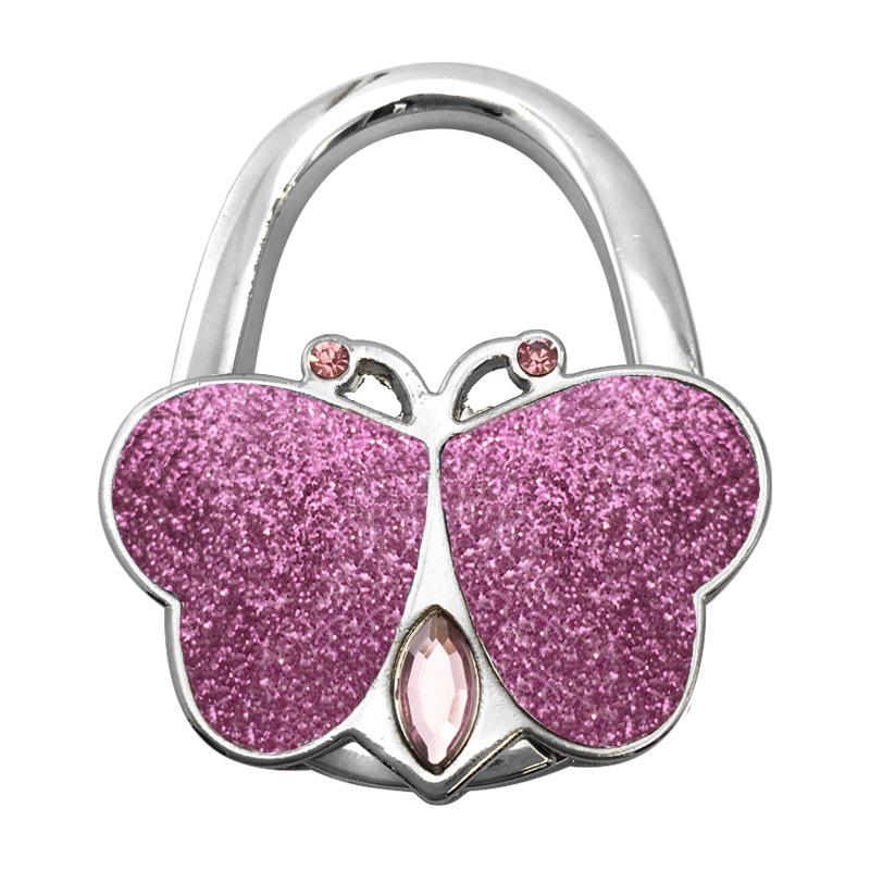 Bärbar Fjäril- Rosett Bordsväska Krok Mode Multifunktionell Vikbar Damväska Spänne Handväska Krok För Väskupphängning