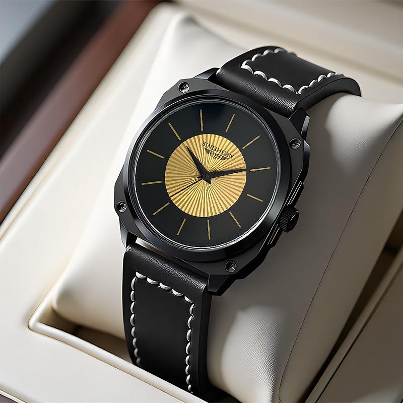 JYL Men's Watch Business Waterproof Cross-border Leather Strap