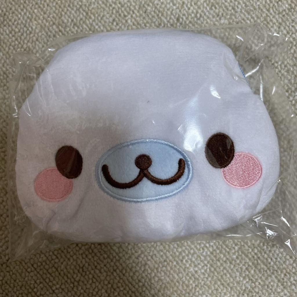 Mamegoma Face Pouch Product Plush Wallet - San-X - Pouch, Toy