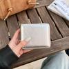 Solid Color PU Zipper Wallet Korean Style Card Holder Portable Solid Color Coin Purse  Outdoor
