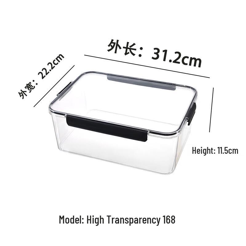 Hongqisheng High Transparency Plastic Food Storage Box Set