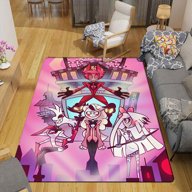 Hazbin Hotel Rug Floor Mat for Living Room or Bedroom Soft and Comfortable Carpet a Gift for Birthday and Holiday.SFF0917340