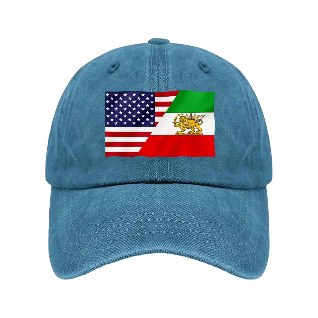 Fashion Print Baseball Cap, Fabric, Unique Design, Cross-border DirectShipping, In-stock & Ready To Ship