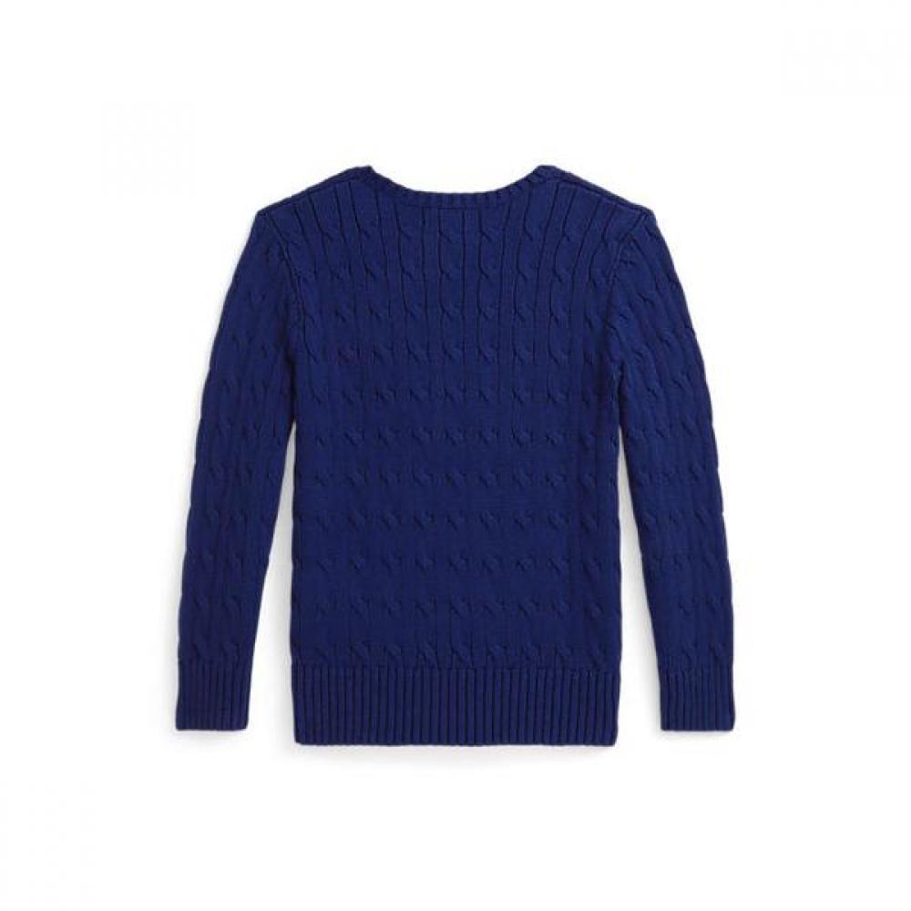 Polo Kids Boys 2 7years Polo Bear Cable Knit Cotton Sweater