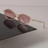 Vintage Retro Round Sunglasses for Women Men Luxurious Brand Designer Style Mirror Oval Sun Eyeglasses Female Male Small Frame Oculos De Sol