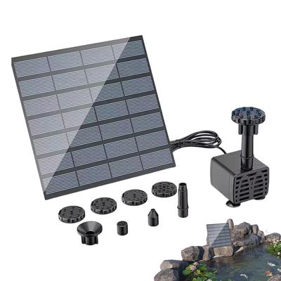 Solar Water Pump Solar Powered Water Fountain with 8 Nozzles/  Swimming Pool Pump  Garden Solar Fountain Water Pump Decoration
