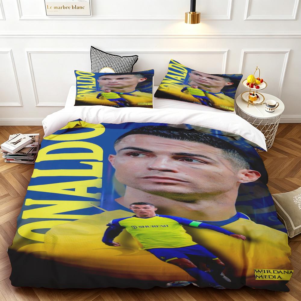Duvet Cover Cr7 Durable, High-Definition Printing, Single/Double Size, Large/Extra-Large Size, Suitable For Boys And Girls