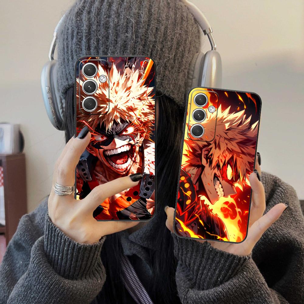 MHA Bakugo Mobile Phone Case for Samsung Galaxy S26 S25 S24 S23 S22 S21 S20 Note20 Plus FE Ultra Colorful Cover Smartphone Cover