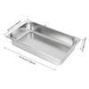 4-Pack 201 Stainless Steel Steam Table Pans with Lids, 2.38 Gal Food Pans 21 Inch Hotel Pan for Catering, Buffet, Restaurant & Home Kitchen