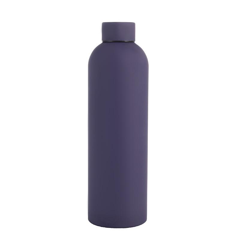 750ml Frosted Stainless Steel Sports Thermos Bottle with Narrow Mouth