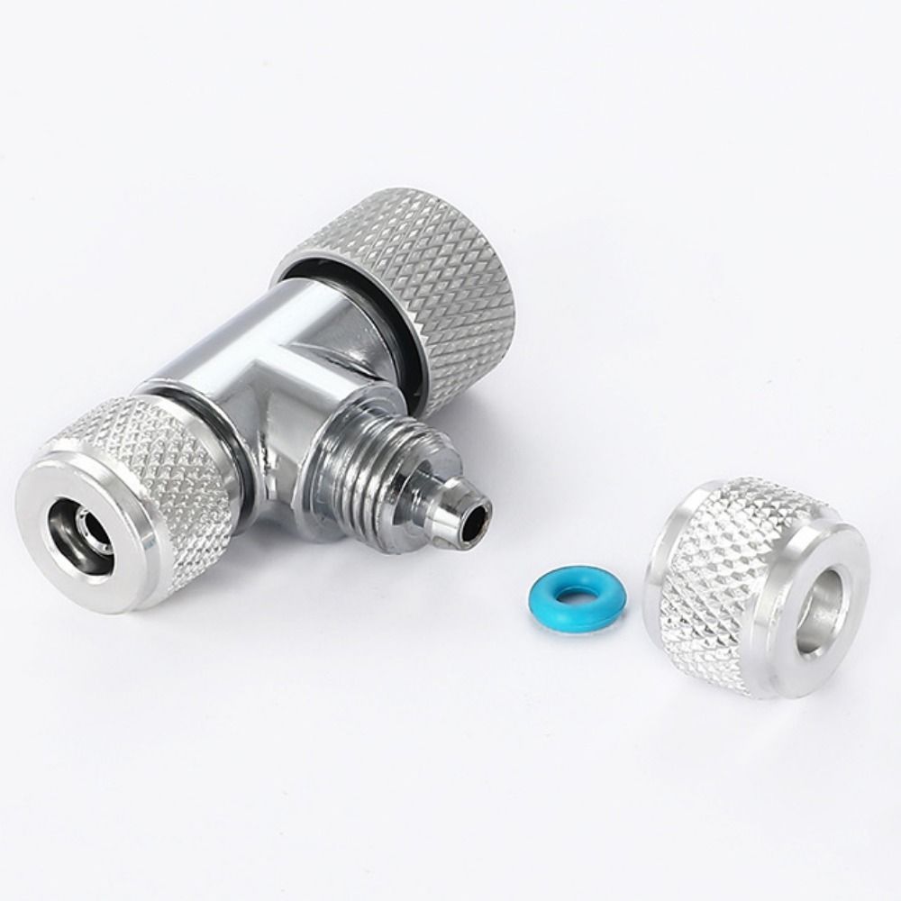 Single/Double Head Needle Valve Regulator Copper Silver CO2 One-way Bubble Regulator CO2 Fine-tuning Valve CO2 Bubble Counter