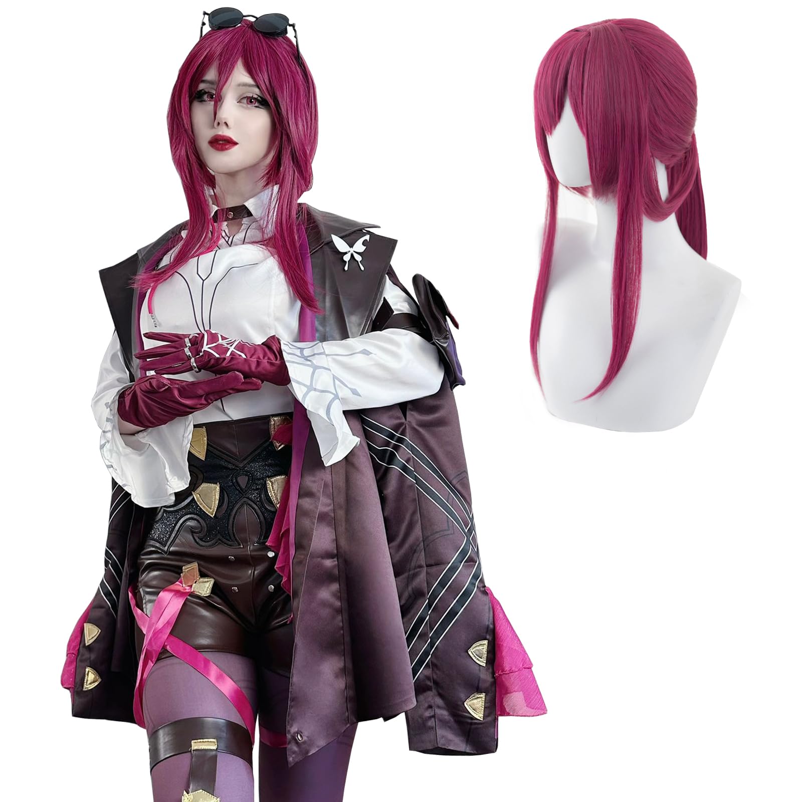 

NOKIJP Косплей Хокай Стар Рейл Кафка Хокай Стар Рейл Мицуки Но Нанока Хокай Стар Рейл Взрослый Костюм для школьного мероприятия, Косплей, Косплей, Косплей, Косплей,