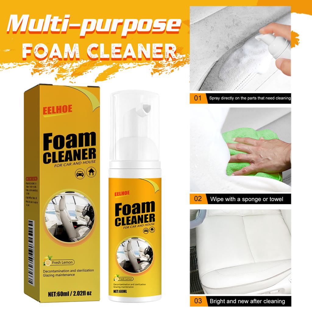 Auto Multi-Purpose Foam Cleaner Automoive Car Interior Foam Cleaner Leather Curing Agent Bubble Cleaning Spray Car Interior Wash