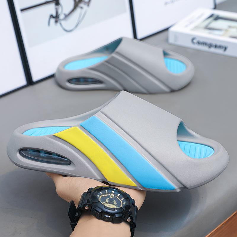 High Quality Platform Slides For Men Fashion Casual White Air Slippers Men Summer Soft Comfortable Outdoor Beach Men's Slippers