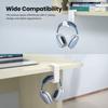 No Punch Table Clip Hook Headphone Holder 360 Degree Rotating Headphone Holder Miscellaneous Storage Hangin Organizer