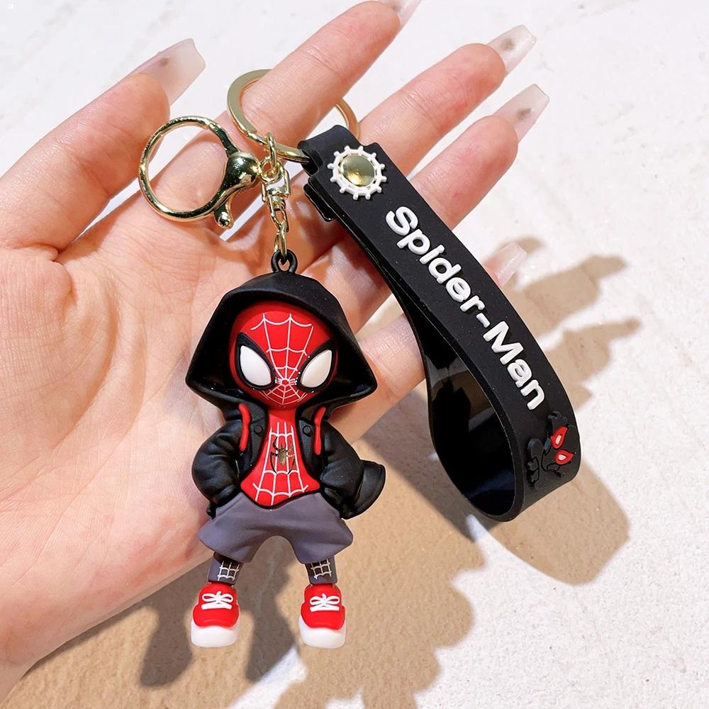 The Amazing Spider-man Movie Animation Miles Dressed Up As A Key Chain Anime Accessories Cute Cartoon Character Gwen Spider Man.