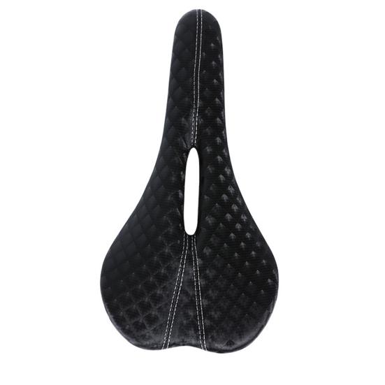 Tissting Carbon Road Bike Seat Mountain Bike Saddle, Lightweight Glossy Full Carbon Fiber Saddle, Slippy Curves Ultralight Bicycle Saddle, For MTB