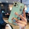 Applicable Side Electroplating Bracelet Apple 17promax Love Mobile Phone Case/15/16 Protective Case 18promax Soft