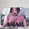 Nana Osaki Comics Dekens Flanel Herfst/Winter Ademend Lichtgewicht Plaid voor Bank Auto Beddengoed Plaids