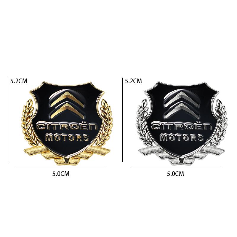 APG1  3D Metal Car Emblem Badges Stickers Car Window Sticker For Citroen C4 C3 C2 C1 Berlingo Xsara Grand Picasso Car Styling Paster
