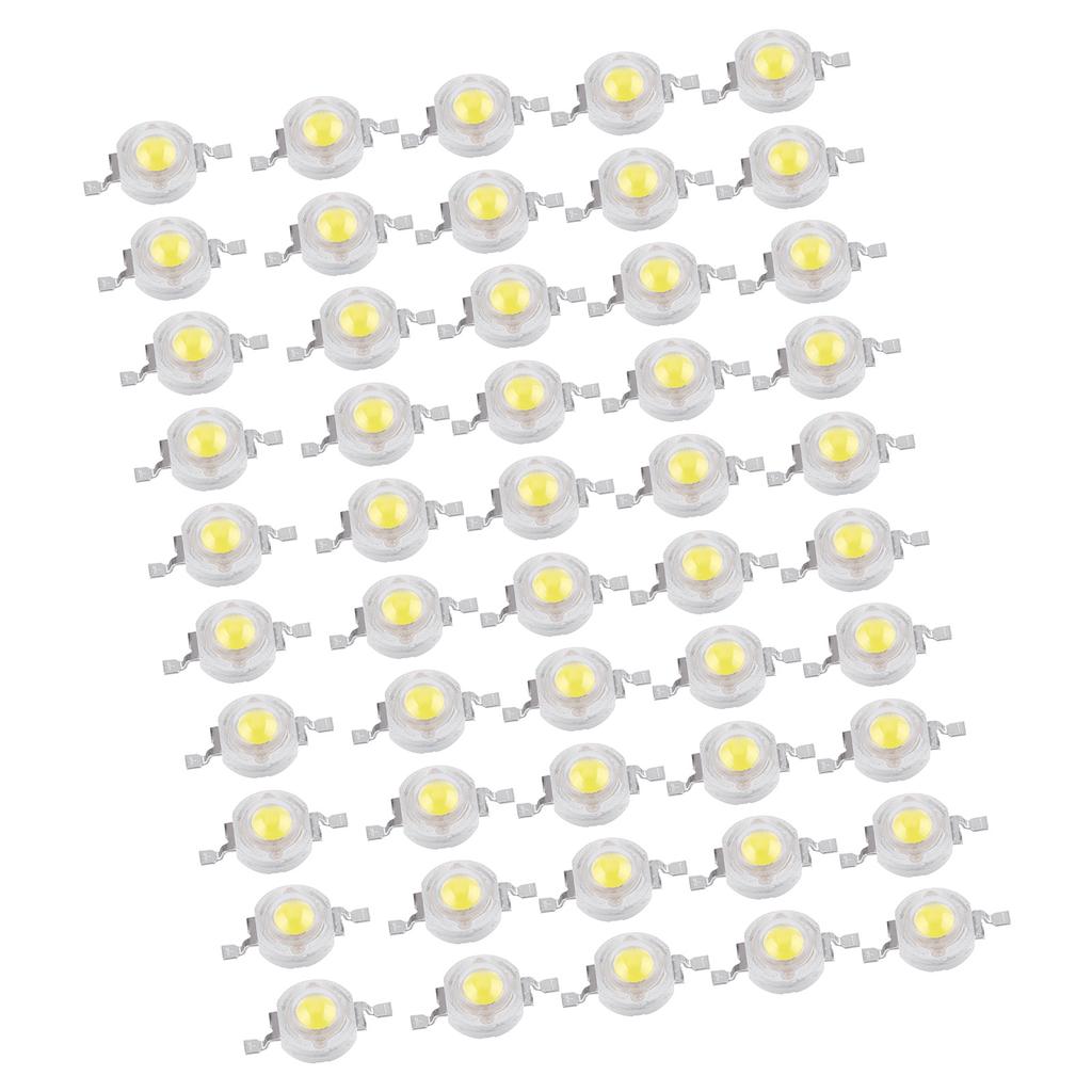 50pcs SMD 1W Cool Warm White LED Lamp Beads Bulb Chip For Floodlight Spotlight High Power New
