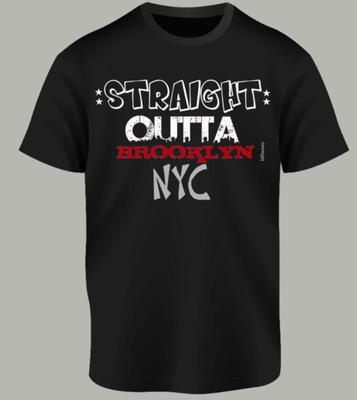 Straight Outta Brooklyn Cotton Shirt New York City Flatbush Bedstuy Black History Month Mothers Day Fathers Day Gifts Juneteenth