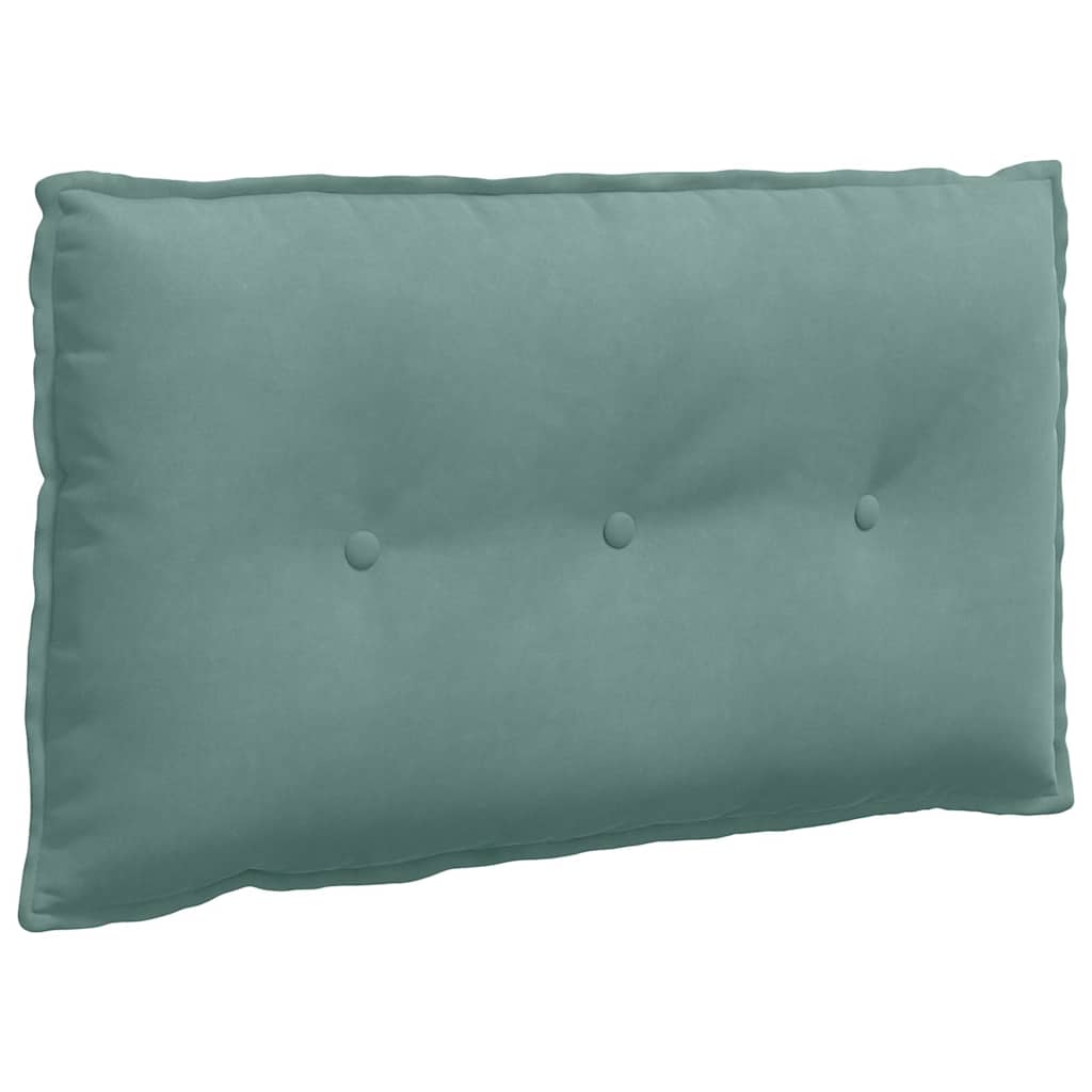 Back Cushion Sea Green 80 x 50 cm Cord Fabric