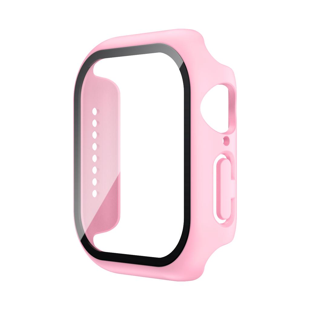 Tempered Glass+Case For Watch 38mm 40mm 41mm 42mm 44mm 45mm 46mm Screen Protector Protective Cover iWatch 10 8 7 9 6 SE 5