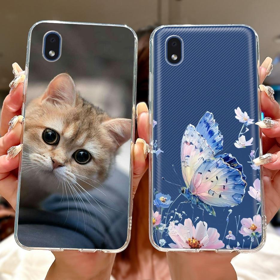 For Samsung Galaxy A01 Core Case SM-A013F Stylish Painted Cover Soft Slim Phone Case For Samsung A01 M 01 Galaxy M01 Core Fundas