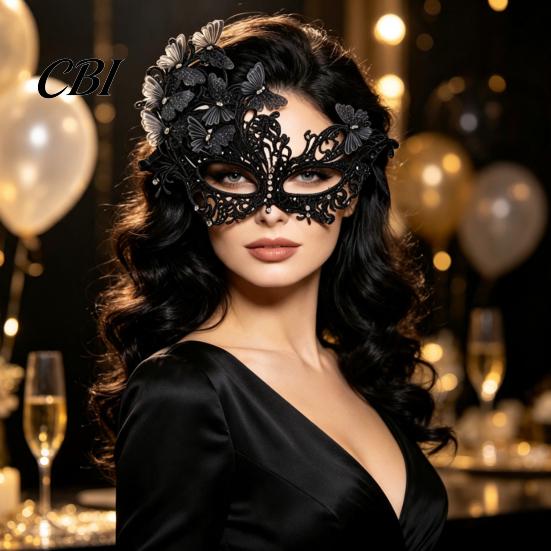 Lace Masquerade Masque Butterfly for Women, Vintage Shiny Eye Cosplay Carnival Halloween Renaissance, Venetian Ball, Party, Evening Prom Wedding