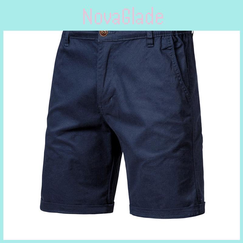 Cotton Casual Shorts For Men With Multiple Pockets Summer Slim Fit For Teenagers